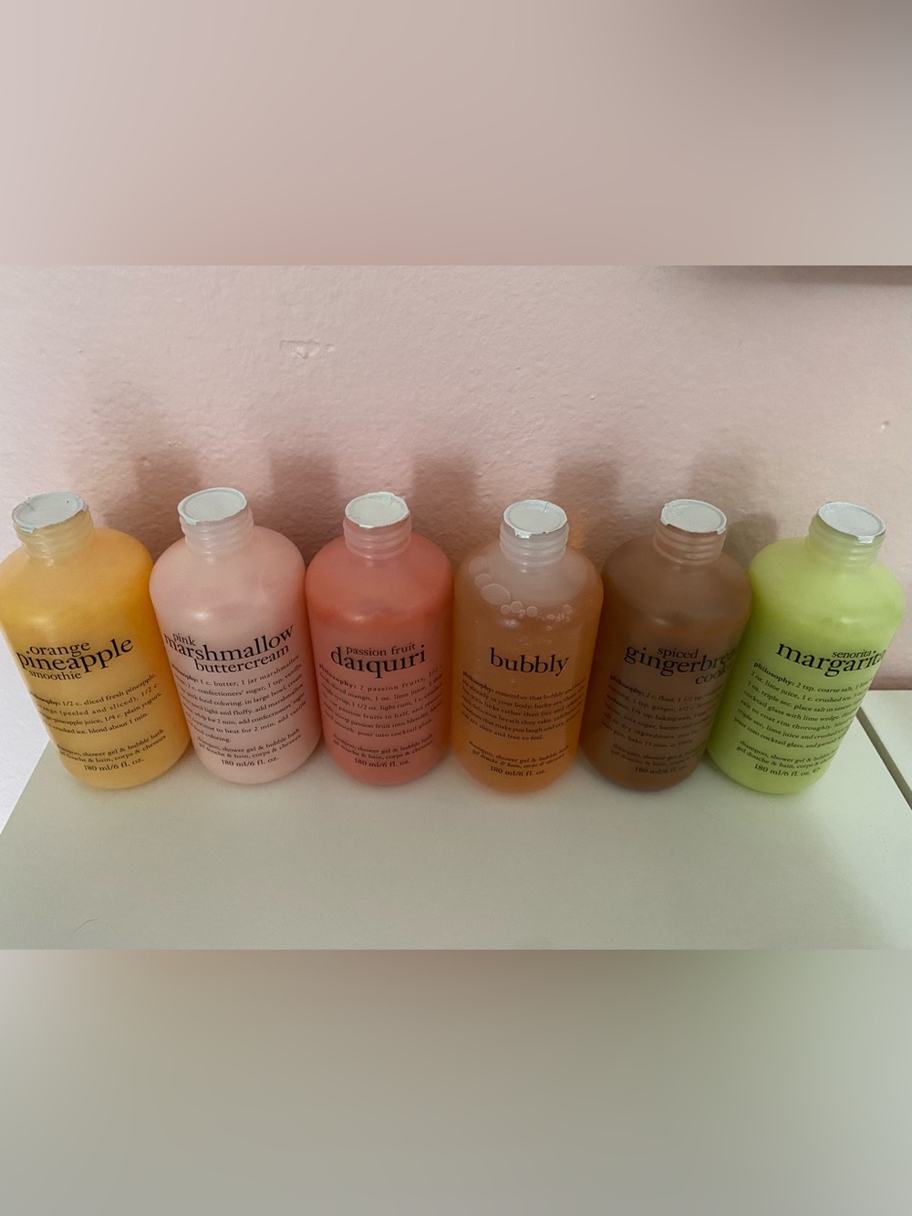 Philosophy Mini Shower Gel Set – Assorted Fruit & Dessert Scents (6-Pack) - Picture 2 of 3
